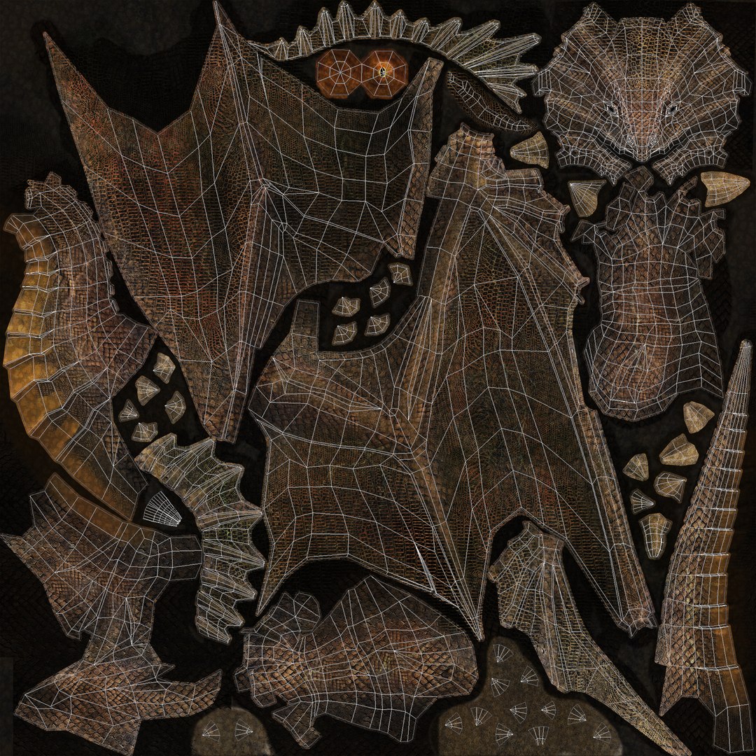 Copper Dragon 3d Model