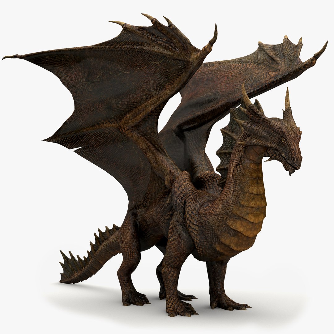 Copper Dragon 3d Model