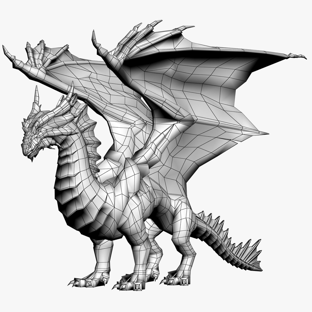 Copper Dragon 3d Model