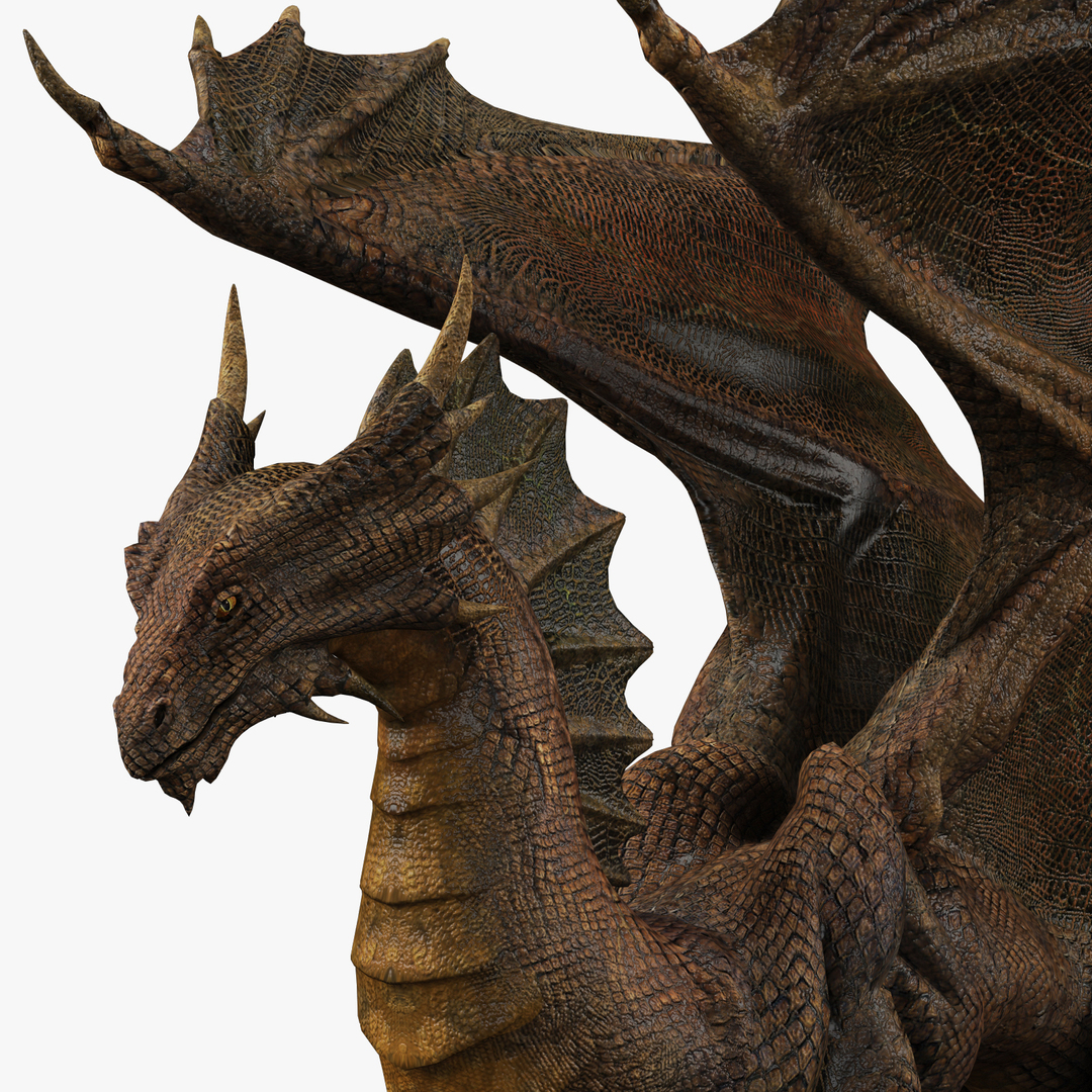 copper dragon 3d model