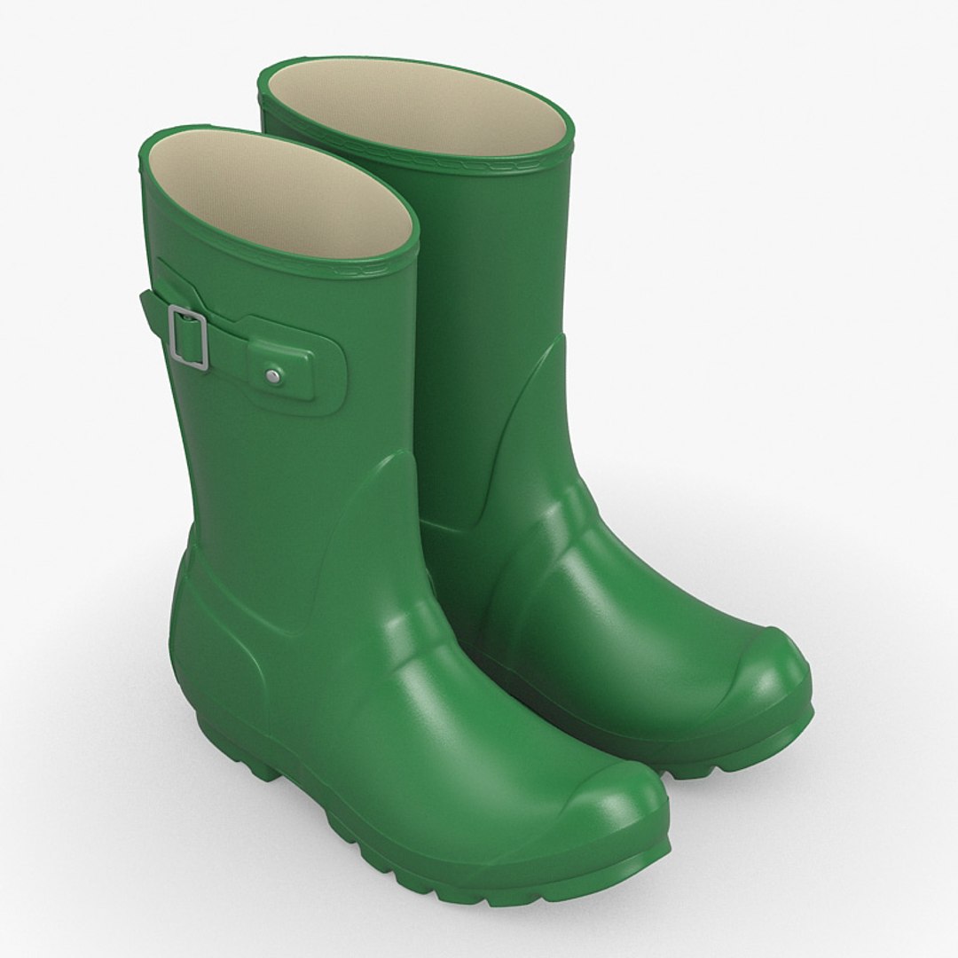 Rain Boots Model - TurboSquid 1487921