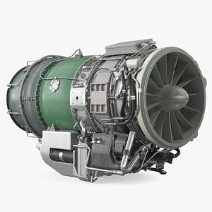 3D Jet Engine Turbine J85