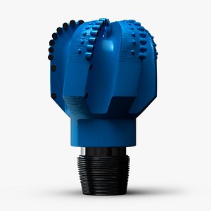 Drilling Rig Bit PDC Blue 3D