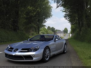 3d mercedes benz slr mclaren