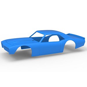 3D Shell of Vintage Asphalt Modified stock car V10 Scale 1 to 25 model