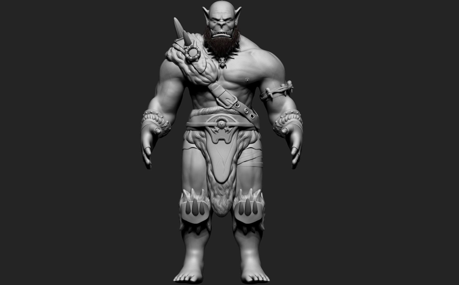 Орк 3д. Оргрим варкрафт 3. Orc 3d model. Warcraft 3 model Orgrim Doomhammer. 3d модель орка.