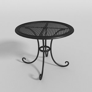 3d model patio table