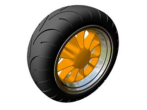 motorcycle wheel 3d 3ds