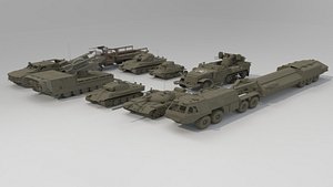 3D model Vehicle Set