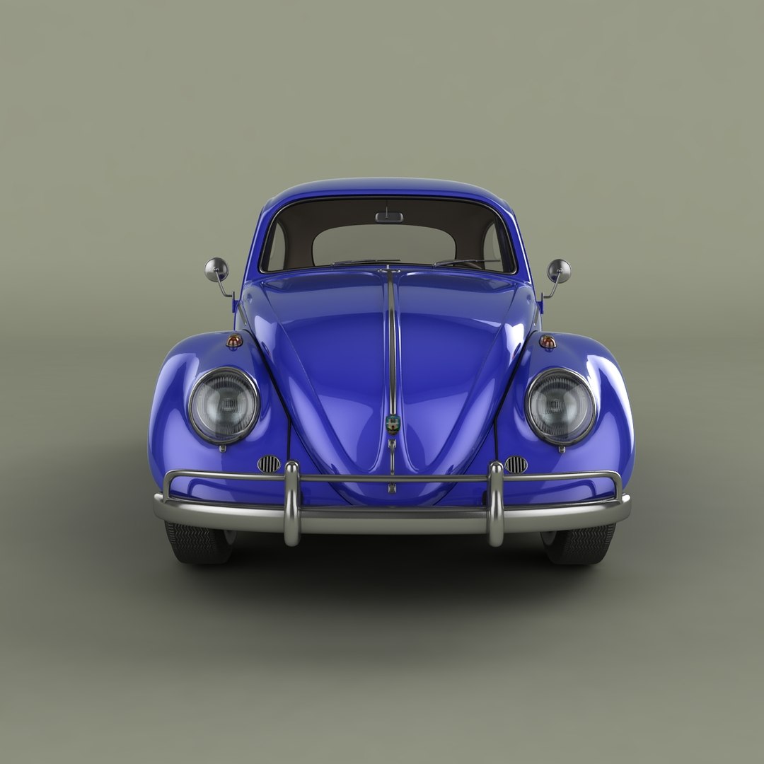volkswagen beetle 1958 3d max