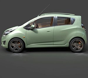 3D Chevrolet Spark LT - Detailed 3D Model