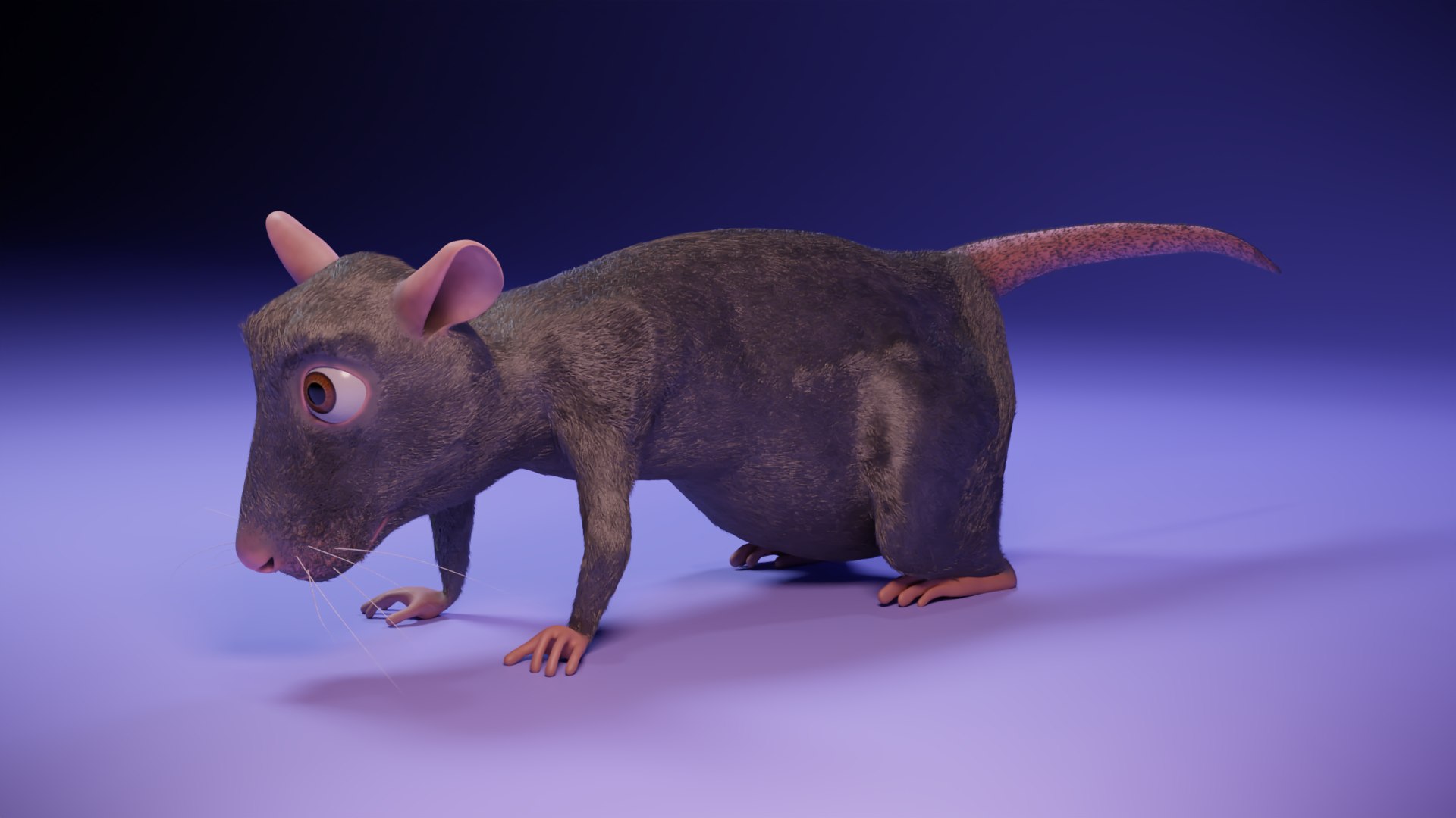 Cartoon Rat 3D - TurboSquid 1681635