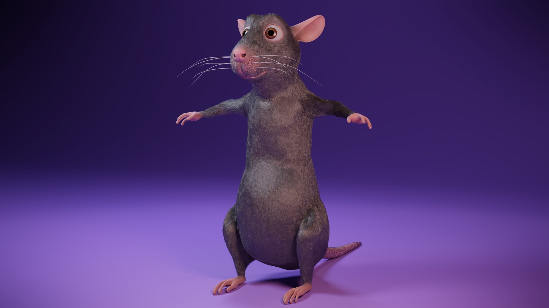 Cartoon Rat 3D - TurboSquid 1681635