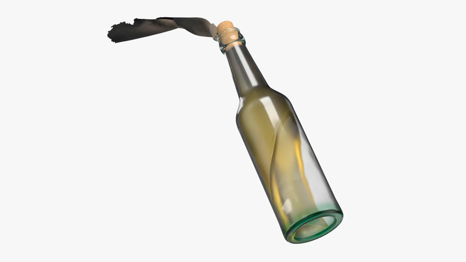 Flying Molotov Cocktail 3D model preview