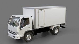 3D Hino 195 Cargo Truck 2020 model