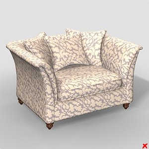 3d model armchair chair
