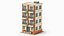 Modello 3D low poly di un edificio residenziale in stile cartone animato 03