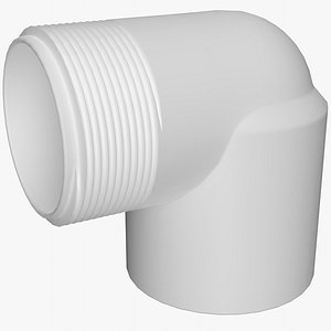 PVC Elbow 90 Female x Male 3D model
