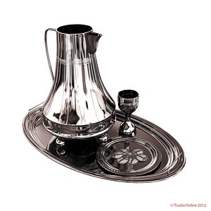 3d silvery eucharistic set