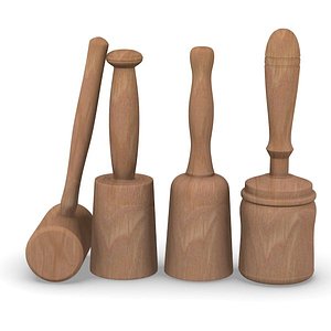 wooden mallet 3ds