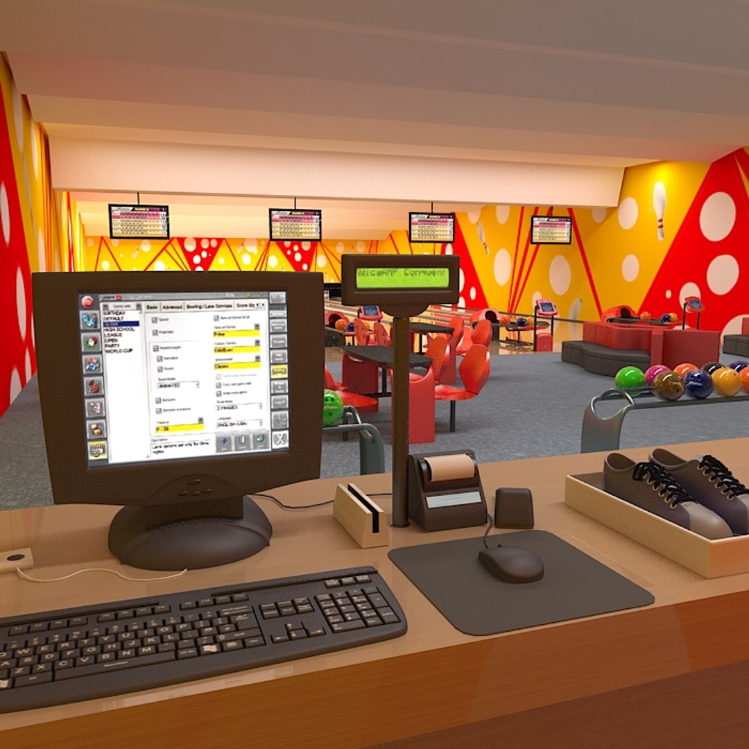 bowling club equipment 3d model