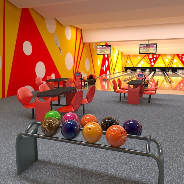 bowling club equipment 3d model