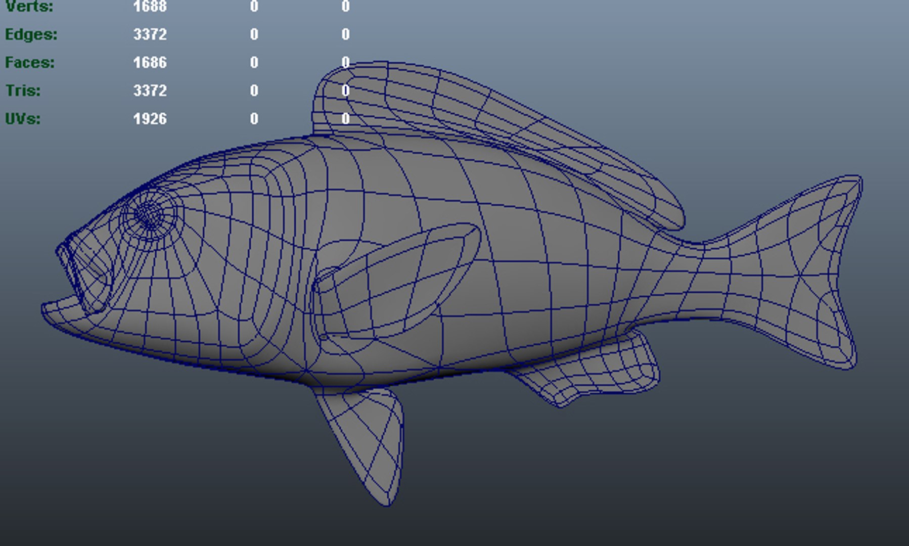 3d model of pacific red snapper