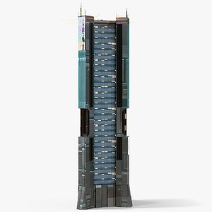 Sci-Fi Futuristic Skyscraper PBR 07