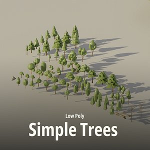 Low Poly Simple Trees model