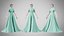 Kleid 50 Cyan
