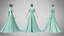 Kleid 50 Cyan