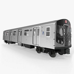 new york city subway car 3D model