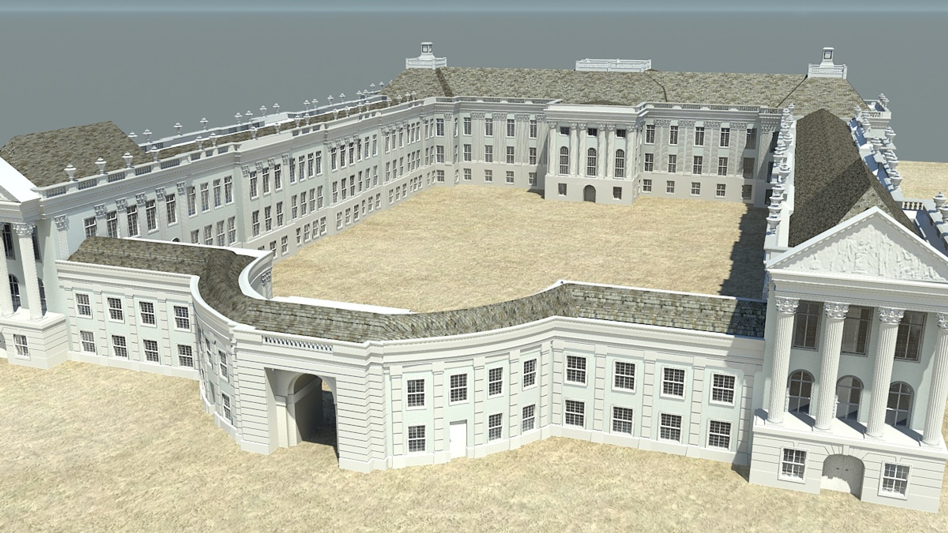 Max Neoclassical Building Palace