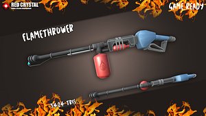 3D model flame thrower m