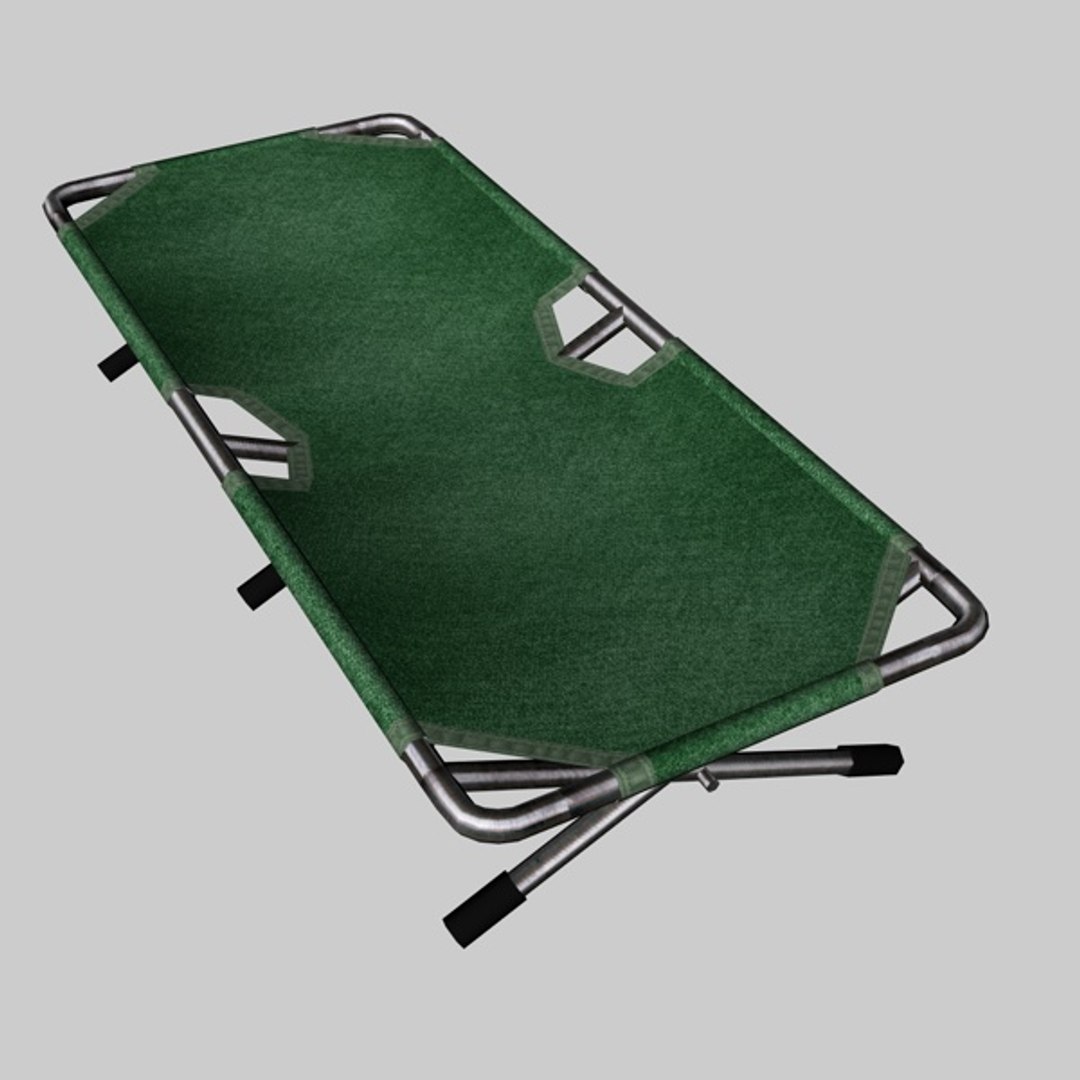 Military cot bed 3D TurboSquid 1179453