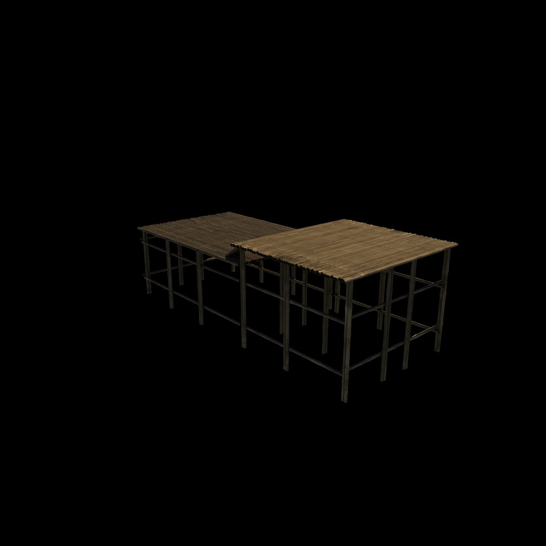 3D Model Bamboo Ladder 3D Model - TurboSquid 2632669
