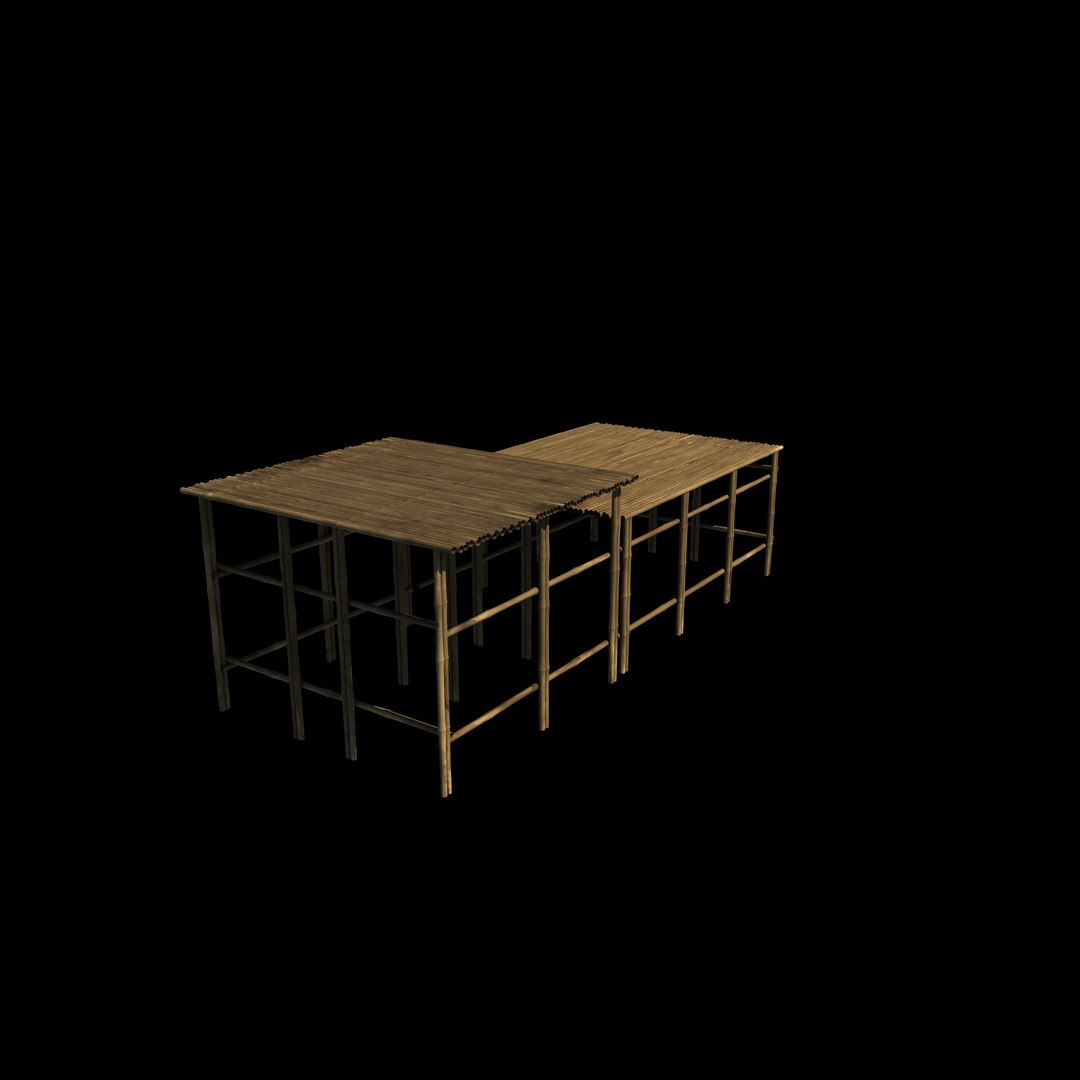 3D Model Bamboo Ladder 3D Model - TurboSquid 2632669