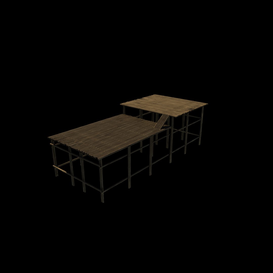 3D Model Bamboo Ladder 3D Model - TurboSquid 2632669