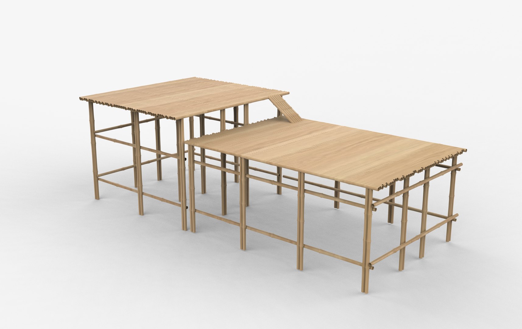 3D Model Bamboo Ladder 3D Model - TurboSquid 2632669