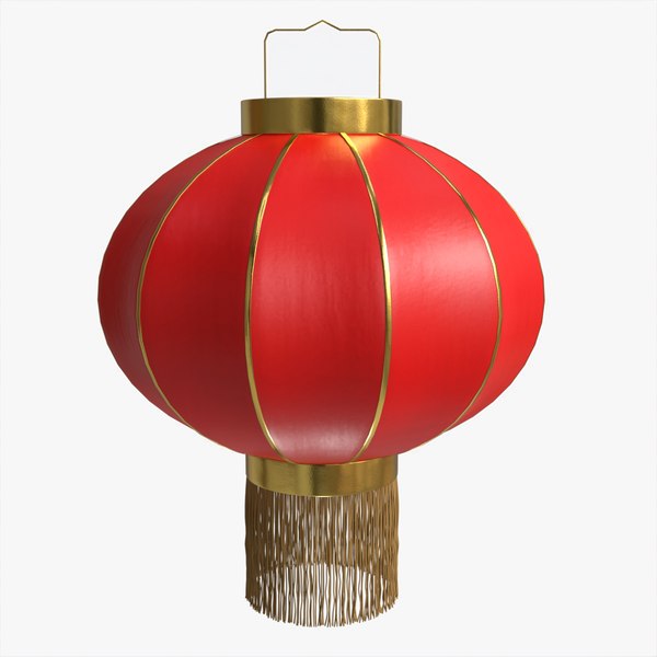 3D Oriental Traditional Hanging Paper Lantern 03