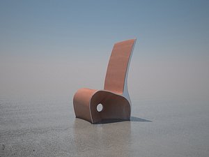modern wood chair 3d 3ds