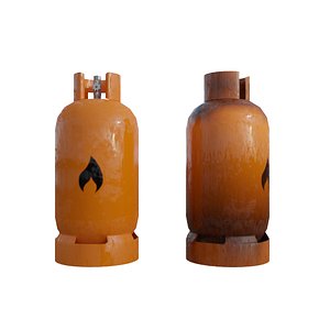 Lowpoly PBR Game-Ready Gas Tank Pack - Rusty and Regular.