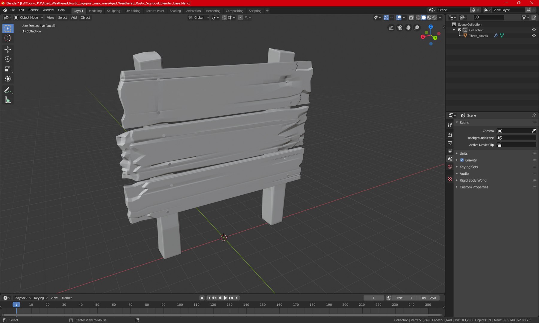 Aged Weathered Rustic Signpost 3D model https://p.turbosquid.com/ts-thumb/at/cjqVKN/xL/agedweatheredrusticsignpostvray3dmodel034/jpg/1692207790/1920x1080/fit_q87/35e771eb3b37d66d5974d4d17cf57d2ff36fc4f2/agedweatheredrusticsignpostvray3dmodel034.jpg