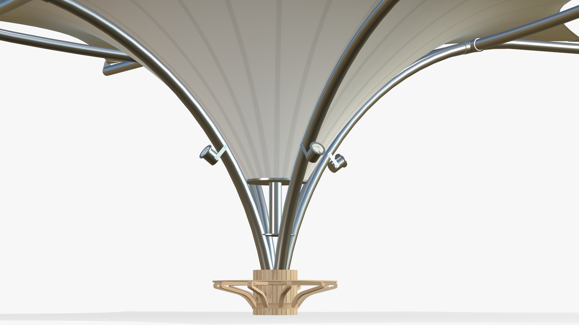 3D Model Tensile Umbrella Structures - TurboSquid 1827184