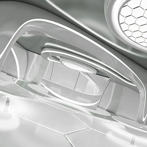 Sci-fi Futuristic Exhibition Room 3