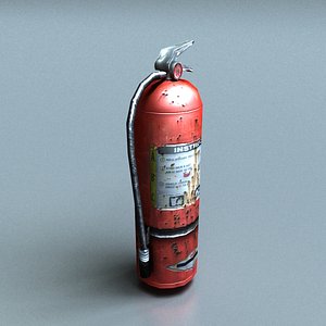 extinguisher low poly