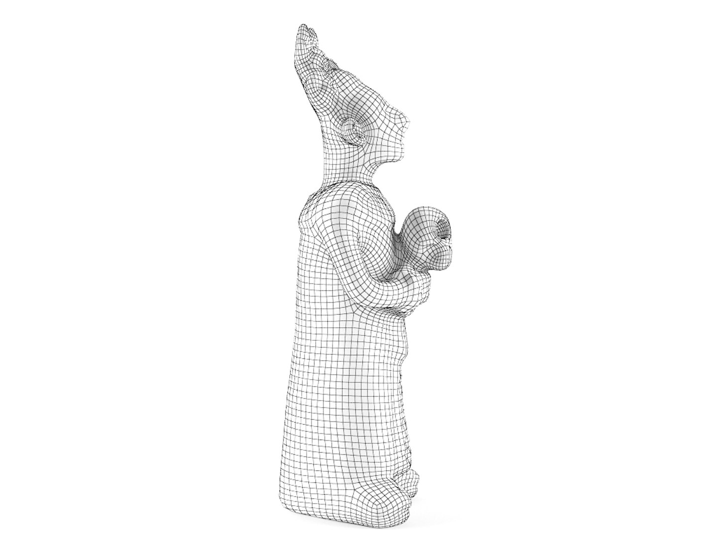 3ds max decorative mayan priest replica