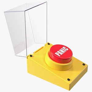 3D model Red Panic Button
