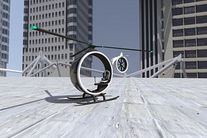 3D model helicopter