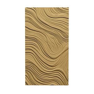 Modern Wavy Fluid Relief wall decor Relief STL Mural CNC 445 3D model